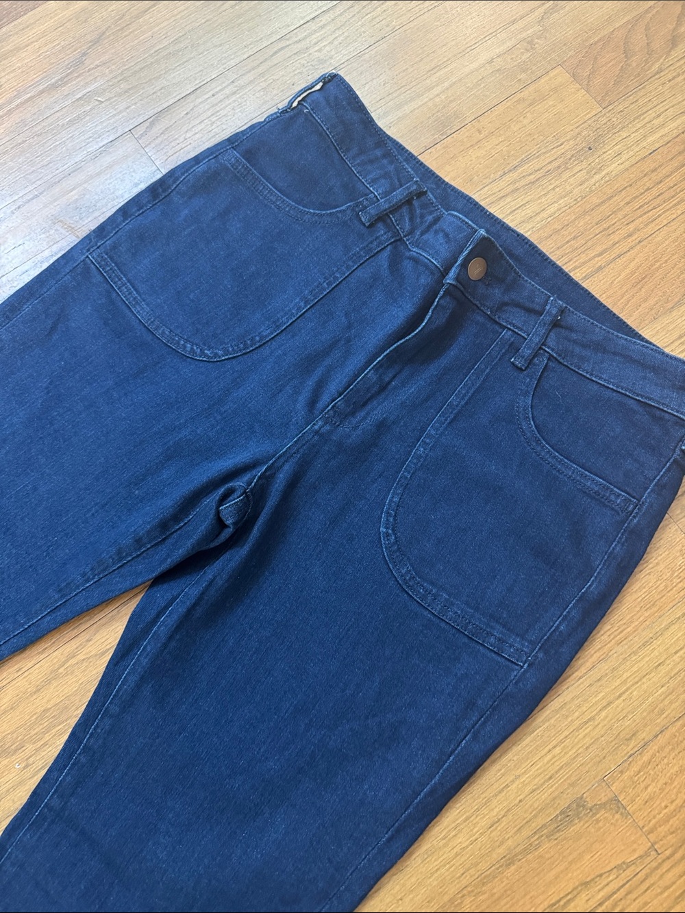 ANTHROPOLOGY PILCRO STRETCH MOM JEANS - FLARE 32 | Made in Turkey